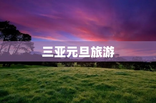 三亚元旦旅游