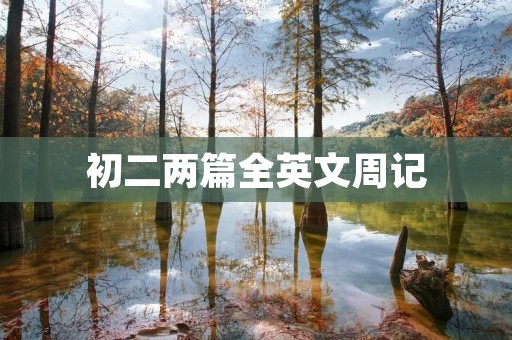 初二两篇全英文周记