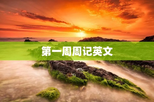 第一周周记英文