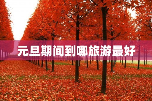 元旦期间到哪旅游最好
