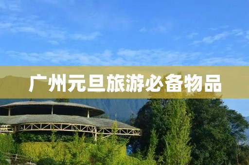 广州元旦旅游必备物品