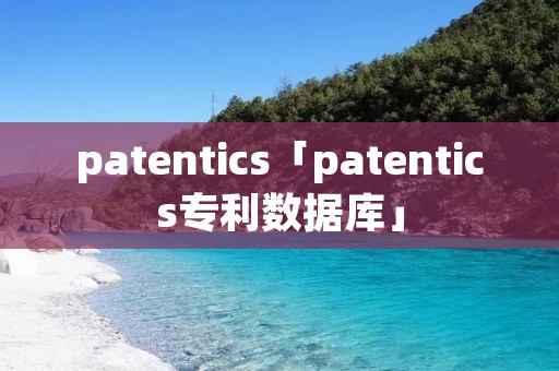 patentics「patentics专利数据库」