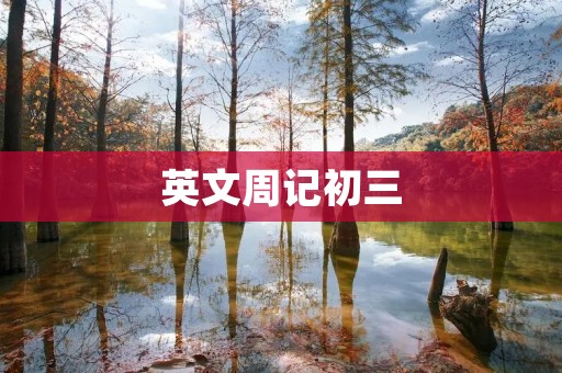 英文周记初三