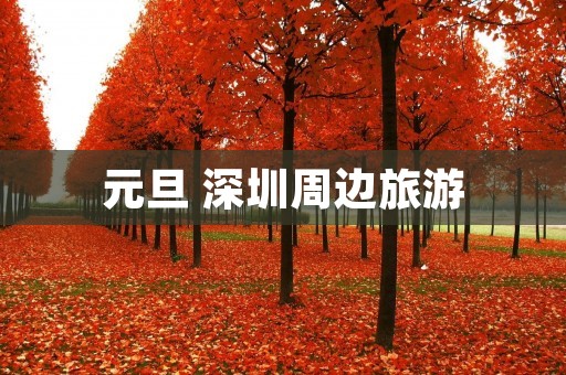元旦 深圳周边旅游