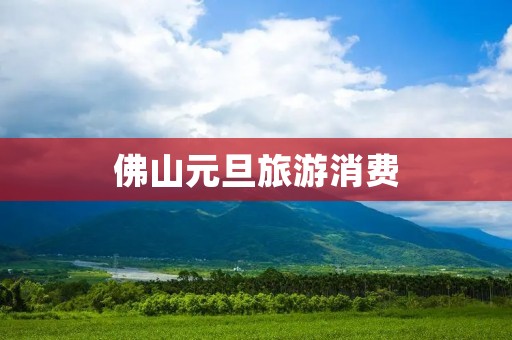 佛山元旦旅游消费