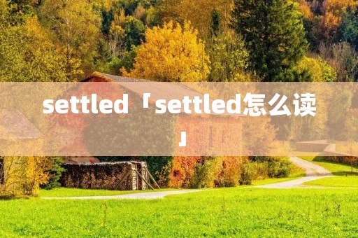 settled「settled怎么读」