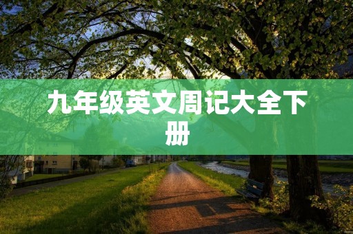 九年级英文周记大全下册