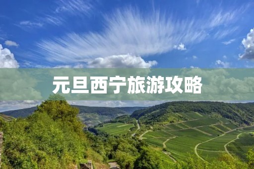 元旦西宁旅游攻略