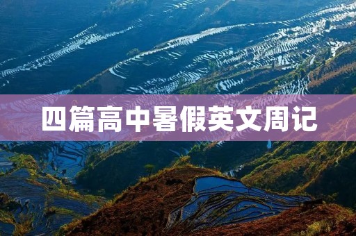 四篇高中暑假英文周记