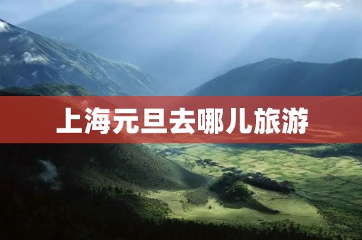 上海元旦去哪儿旅游