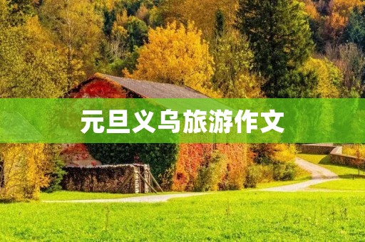 元旦义乌旅游作文
