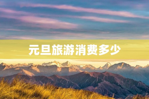 元旦旅游消费多少