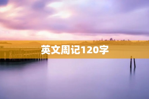 英文周记120字