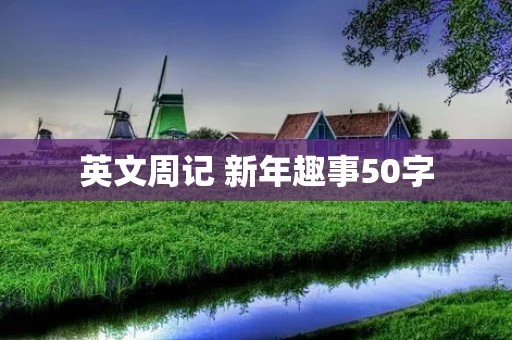 英文周记 新年趣事50字