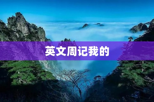 英文周记我的