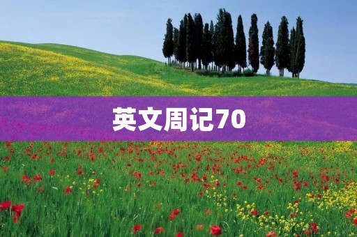 英文周记70