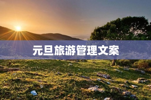 元旦旅游管理文案