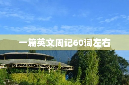 一篇英文周记60词左右