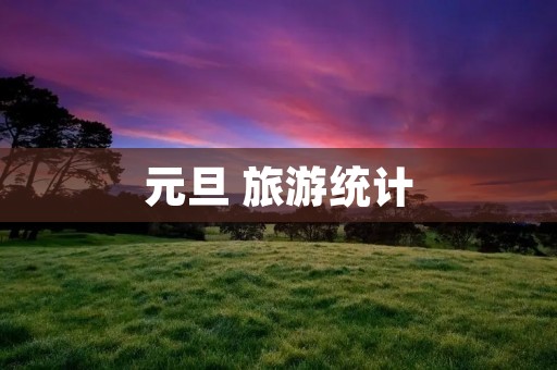 元旦 旅游统计