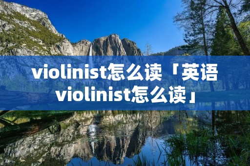 violinist怎么读「英语violinist怎么读」