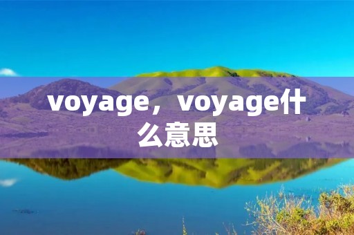 voyage,voyage什么意思