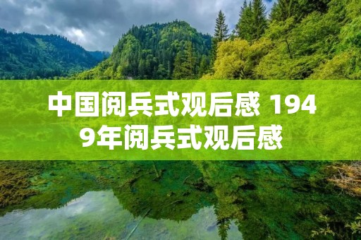 中国阅兵式观后感 1949年阅兵式观后感