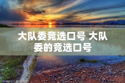大队委竞选口号 大队委的竞选口号