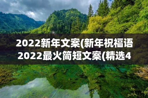 2022新年文案(新年祝福语2022最火简短文案(精选45条))