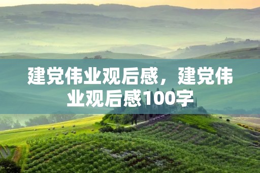 建党伟业观后感,建党伟业观后感100字