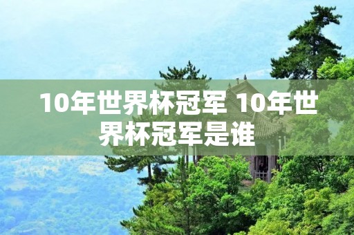 10年世界杯冠军 10年世界杯冠军是谁
