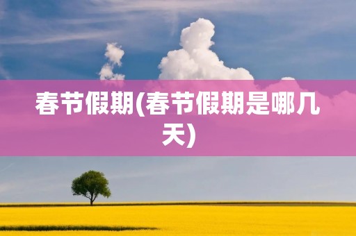 春节假期(春节假期是哪几天)