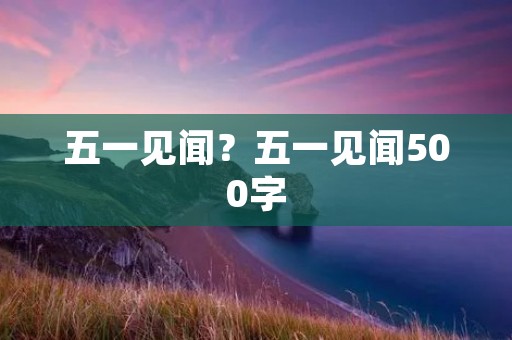 五一见闻？五一见闻500字