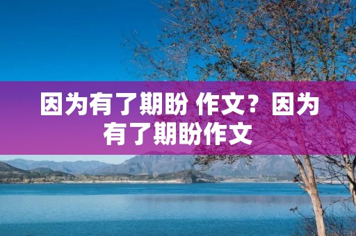因为有了期盼 作文?因为有了期盼作文