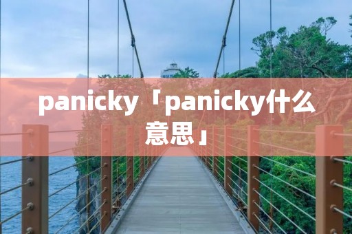 panicky「panicky什么意思」