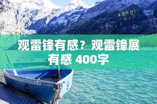 观雷锋有感？观雷锋展有感 400字