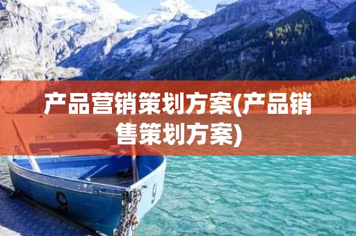 产品营销策划方案(产品销售策划方案)