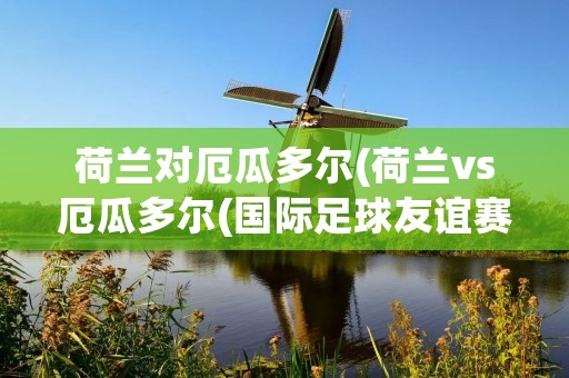 荷兰对厄瓜多尔(荷兰vs厄瓜多尔(国际足球友谊赛))