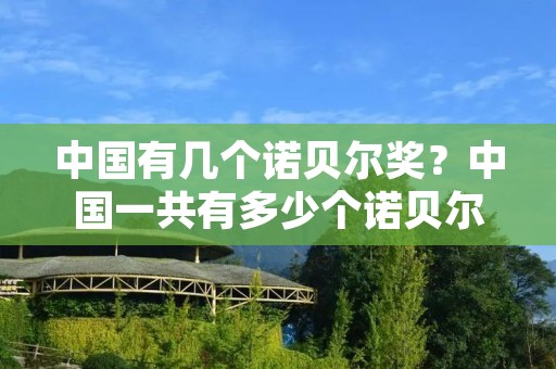 中国有几个诺贝尔奖?中国一共有多少个诺贝尔奖获得者