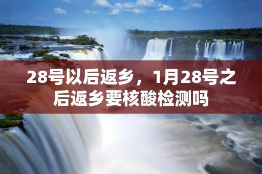 28号以后返乡,1月28号之后返乡要核酸检测吗