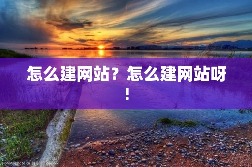 怎么建网站？怎么建网站呀!