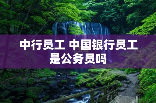 中行员工 中国银行员工是公务员吗