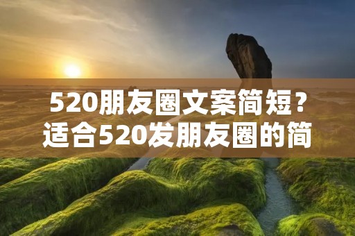 520朋友圈文案简短?适合520发朋友圈的简短文案