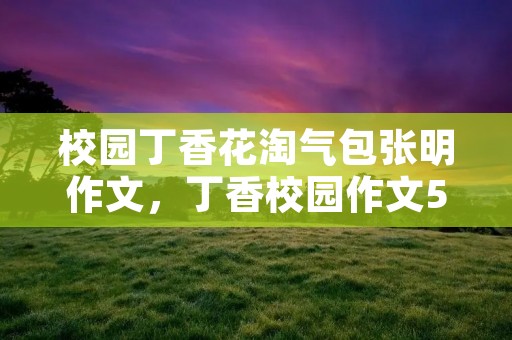 校园丁香花淘气包张明作文,丁香校园作文500字8篇