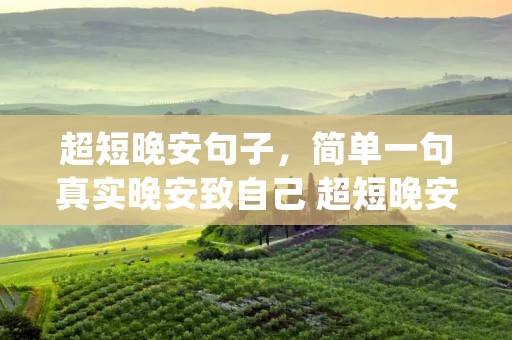 超短晚安句子,简单一句真实晚安致自己 超短晚安句子(81句) 超短晚安句子,简单一句真实晚安致自己 超短晚安句子(81句)