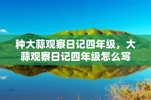 种大蒜观察日记四年级,大蒜观察日记四年级怎么写