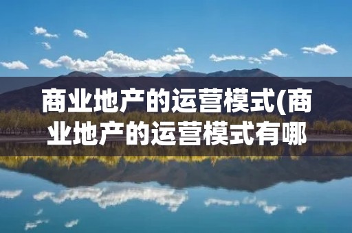 商业地产的运营模式(商业地产的运营模式有哪些)