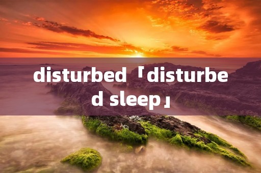 disturbed「disturbed sleep」 disturbed「disturbed sleep」
