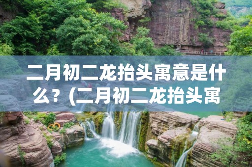 二月初二龙抬头寓意是什么？(二月初二龙抬头寓意是什么(二月初二龙抬头的来历是什么))