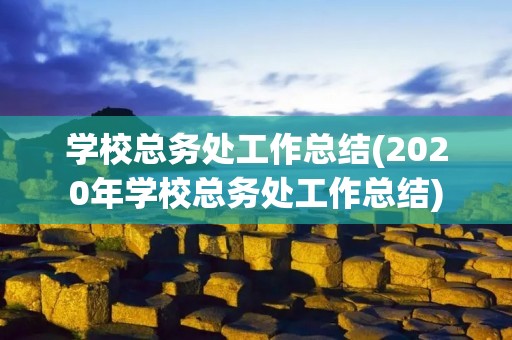 学校总务处工作总结(2020年学校总务处工作总结)