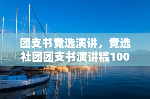 团支书竞选演讲,竞选社团团支书演讲稿100字